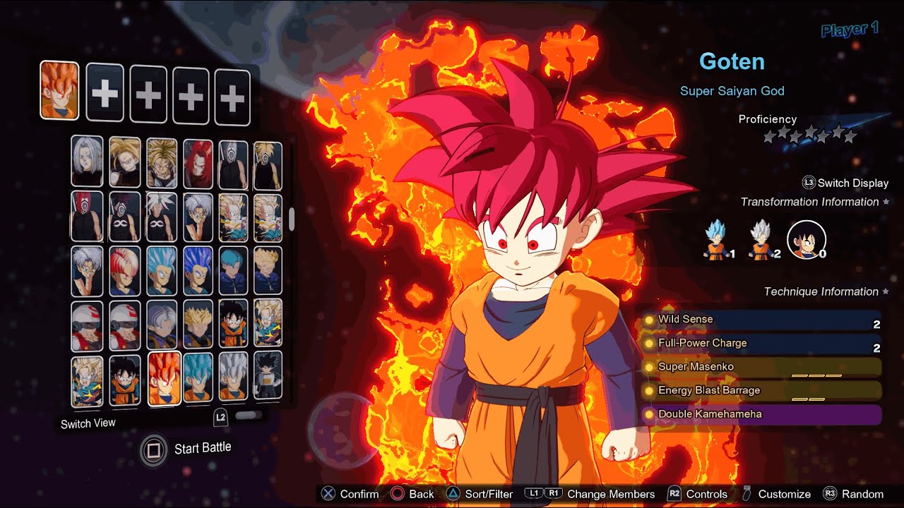 Dragon Ball Sparking Zero - Goten SSJ God VS Trunks SSJ God