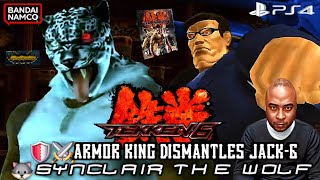 ⛲️TEKKEN 6 (PS4): 🛡⚔️ARMOR KING (SCtheWolf) DISMANTLES JACK-6 [Ghost Battle]