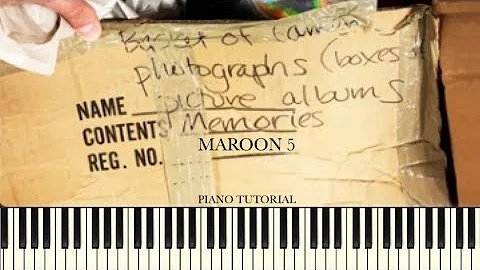 Maroon 5 - Memories (Piano Tutorial + Sheets)
