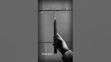 Intuition test: what color is the candle? #fun #intuition #test #games #fyp