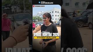IPMAT Rohtak 2026 Analysis: Easy Paper, High Cutoff? | Student Experience #shorts
