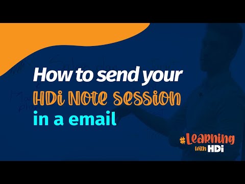 How to send your HDi Note session in a email