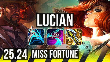 LUCIAN & Karma vs MISS FORTUNE & Milio (ADC) | KR Master | 25.24