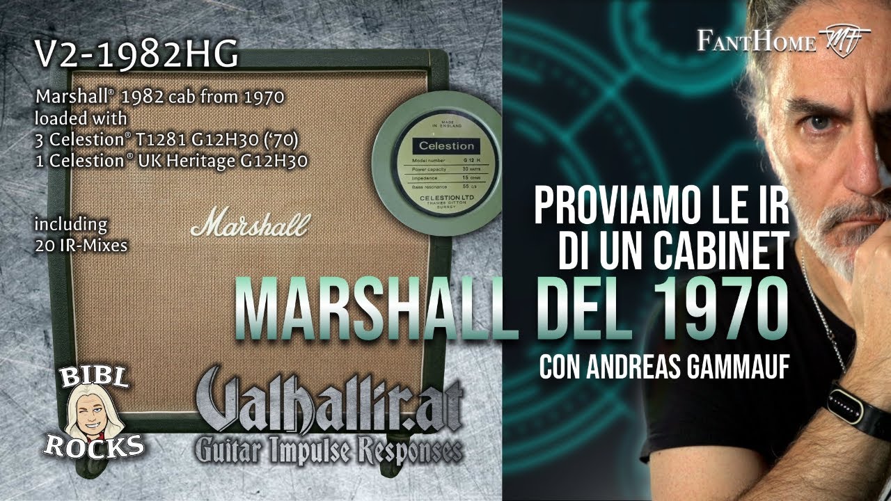 Proviamo le IR di un cabinet Marshall del 1970 - con Valhallir.at
