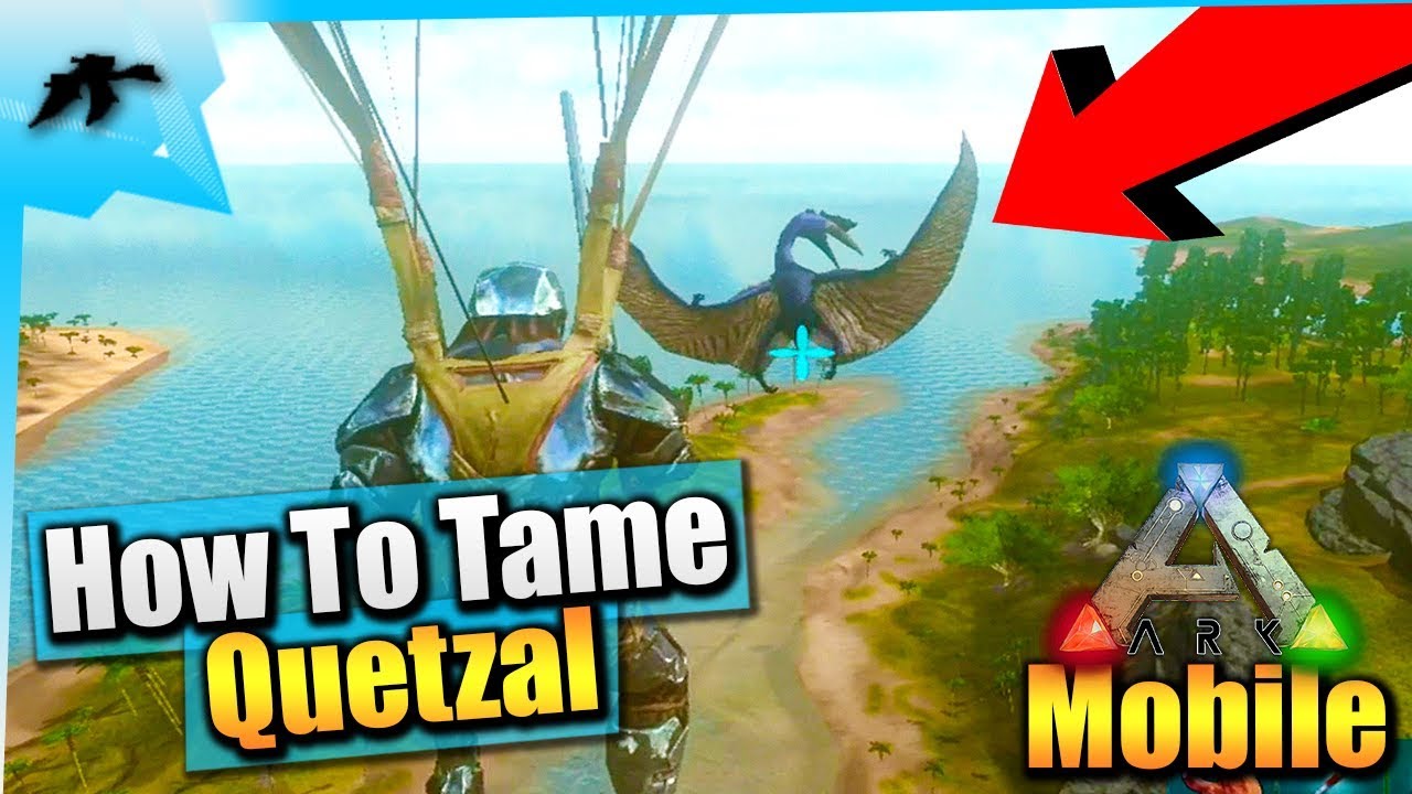 Ark Mobile How To Tame A Quetzal Solo iOS/Android Total Beginner's
