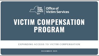 Fair Access to Victim Compensation and OVS Compass Webinar hosted by OVS on December 17, 2025