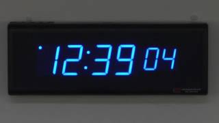 BRG Precision Product's EN625B - 6 Digit, 2.5 in Ethernet Digital Clock with blue LEDs