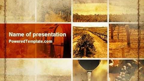 Winegrowing PowerPoint Template by PoweredTemplate.com