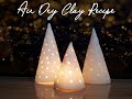 DIY - Air Dry Clay Recipe | Tabletop Christmas Tree Cone | Christmas Ornament