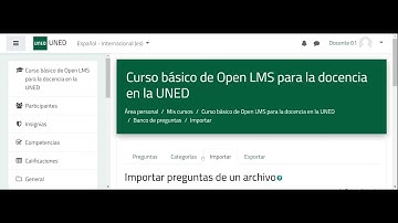 Importar y exportar preguntas