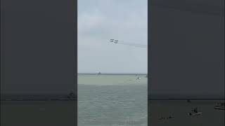 Blue Angels flat pass over Corpus Christi #aviation #airshow #viral #shorts #weather #texas #show