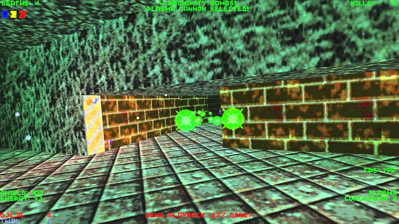 Descent 1 Multiplayer (Twin vs. Djcjr) - YouTube