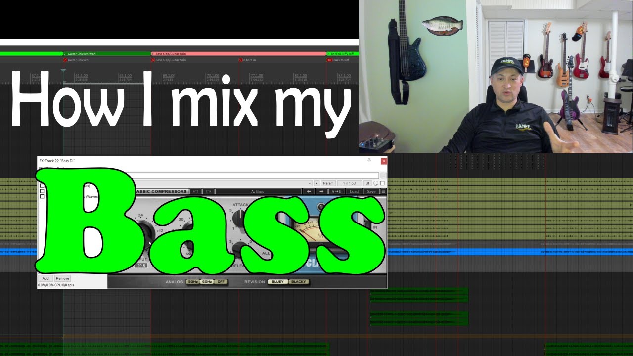 Mixing Stuff How I mix my bass in REAPER using Waves Plugins YouTube