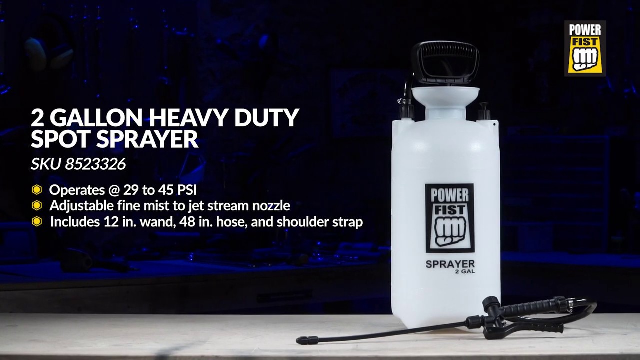 2 Gallon Heavy Duty Spot Sprayer YouTube