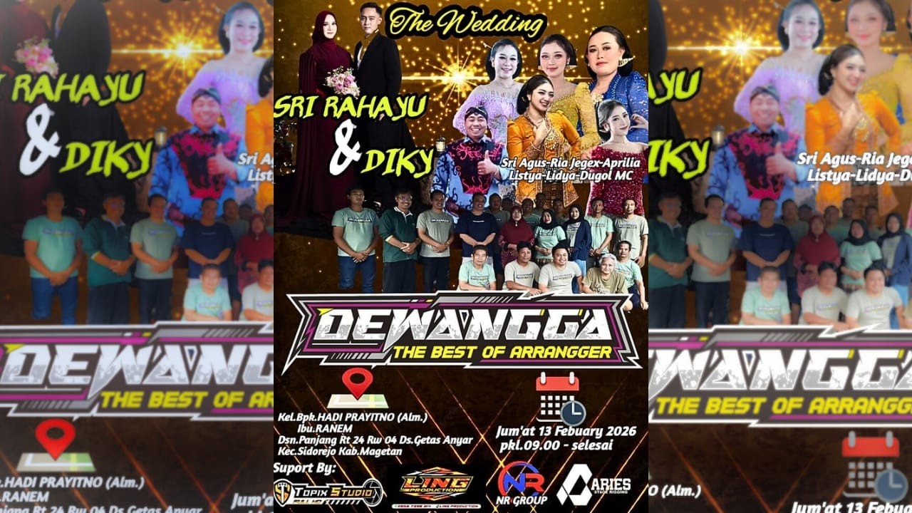 LIVE TOPIX STUDIO WEDDING SRI & DICKY || CS DEWANGGA || LING AUDIO || PANJANG GETASANYAR SIDOREJO