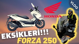 Honda Forza250 Maxi Scooter Motosikletimin eksi yönleri? Ne gibi kronik hataları var adlı videomuz.