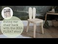 EASY furniture hack, bunny ears for an IKEA FLISAT stool