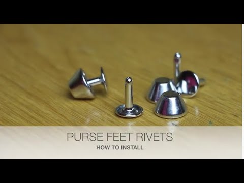 How to install two types of purse feet – allsewpetite