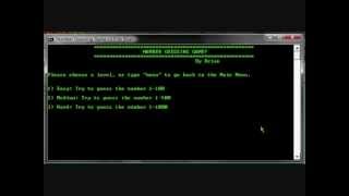 Batch File - Number Guessing Game