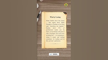 Win by Losing | Trading Psychology & Risk Lessons | Lose Small… Win Big | #trading #shorts