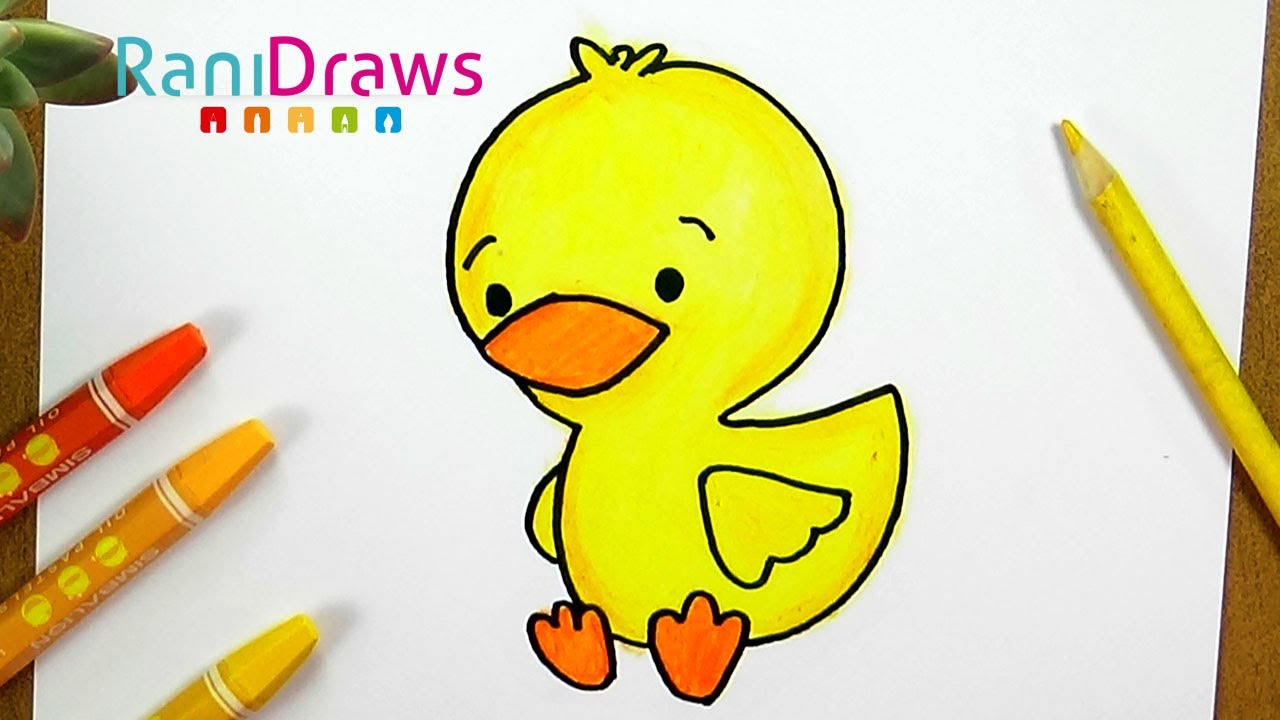 How to draw a DUCK (easy) - Step by step - YouTube