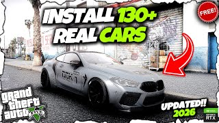 How To Install Real Cars In GTA 5 ||130  Real Cars Pack || Add-On Cars