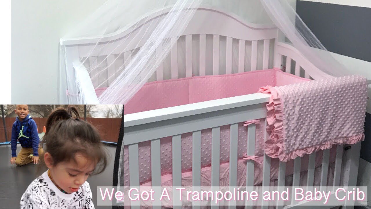 We Got A Trampoline and Baby Crib Vlog YouTube