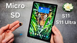 How to Insert Micro SD Memory Card + Format it on Samsung Galaxy Tab S11 / S11 Ultra