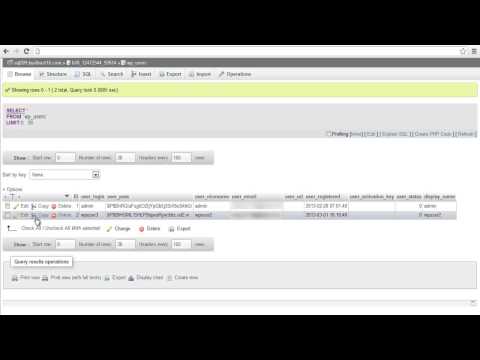 How to Change Wordpress Password from PhpMyAdmin