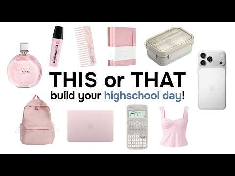 THIS or THAT | build your highschool day 🎓✨🚌💖