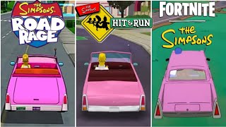 Homer Simpsonss Car Evolution In Videogames 2001-2025