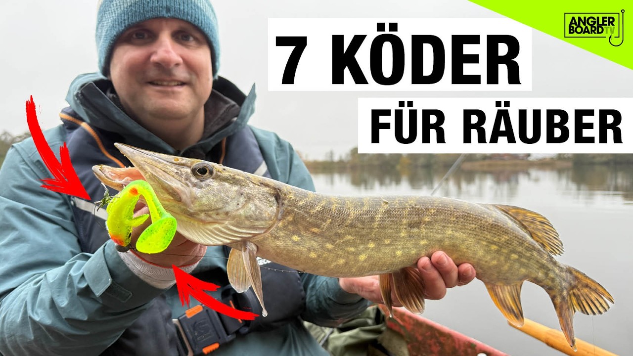 Raubfisch angeln vom Boot | 7 Köder für Hecht und Barsch | beste Raubfischköder für den Winter