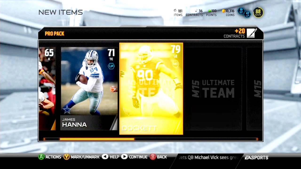 Madden 15 Gift Opening Pro Pack 2