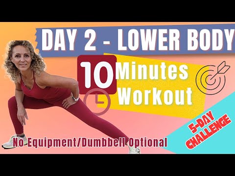Day-2|10 Minute Lower Body Workout | Day 2 Legs & Glutes Challenge – No ...