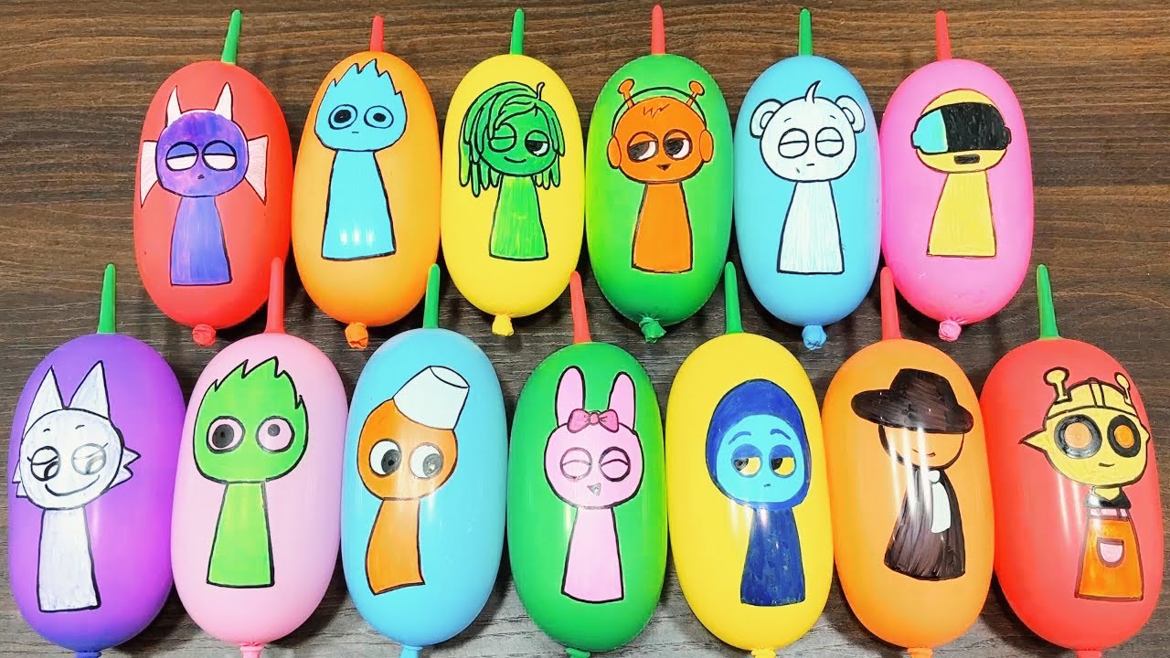 Making Slime with Funny INCREDIBOX Balloons - Satisfying Slime video