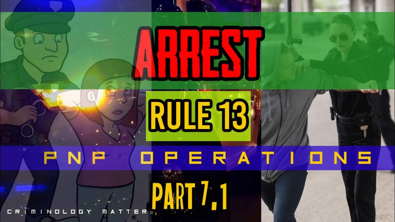 RULES OF ARREST || CRIMINOLOGY
