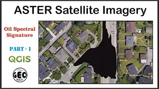 ASTER Satellite Imagery QGIS.  Oil Spectral Signature.  Part 1. screenshot 5