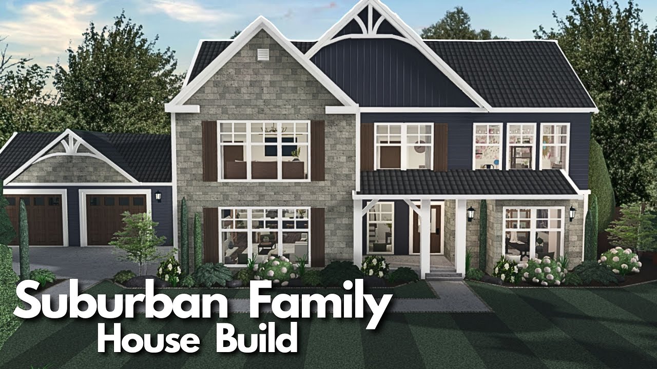 BLOXBURG: SUBURBAN FAMILY HOME | ROBLOX HOUSE BUILD TOUR
