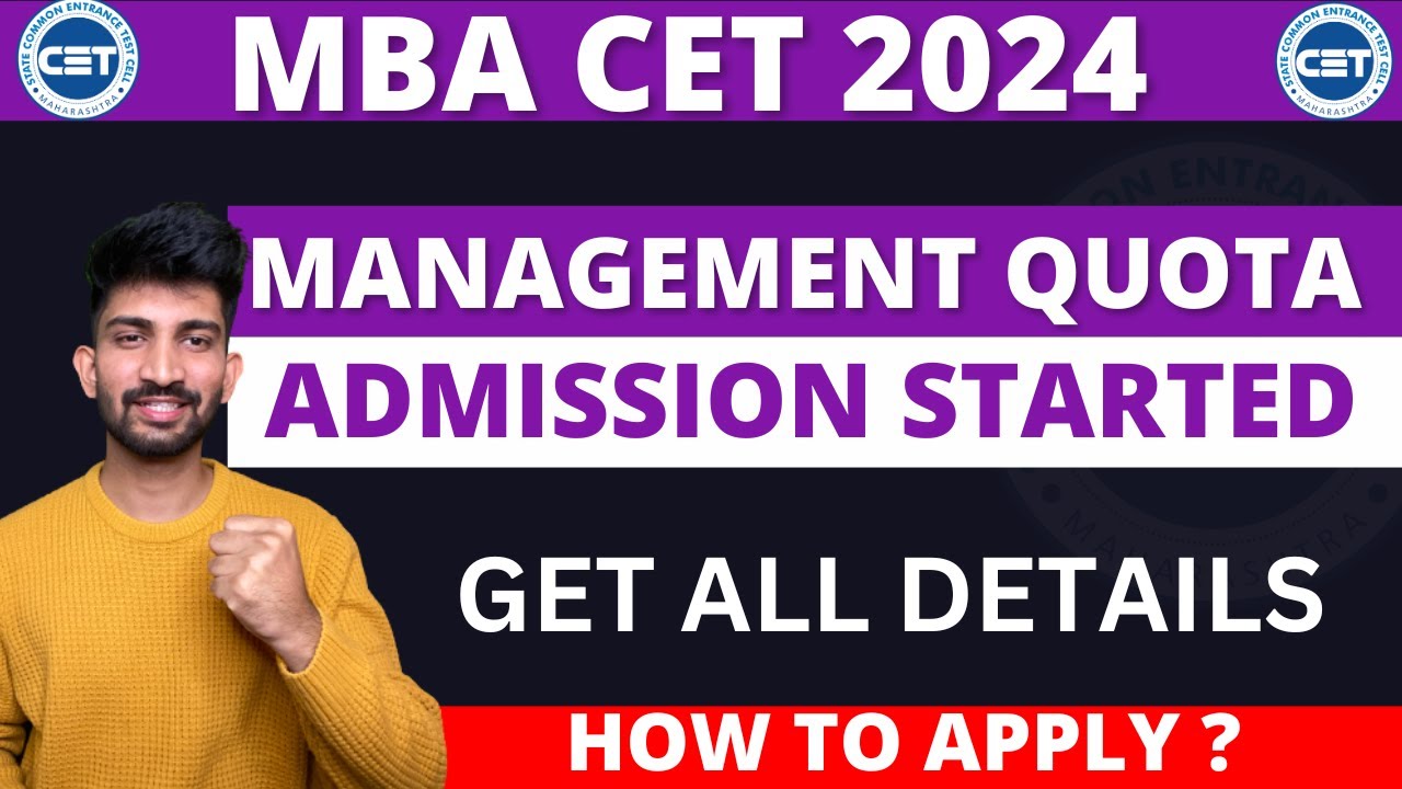 MBA CET Management Quota Admission Process 2024 | Management Quota ...