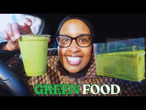 I Ate ONLY Green Food for a Day!