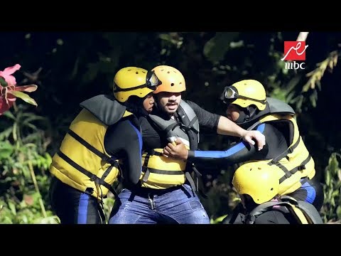 مصطفي حجاج وتصرف مجنون في مواجهة غوريلا رامز في الشلال 