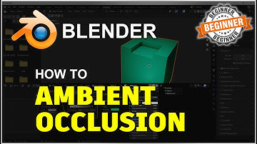 Blender How To Ambient Occlusion Tutorial