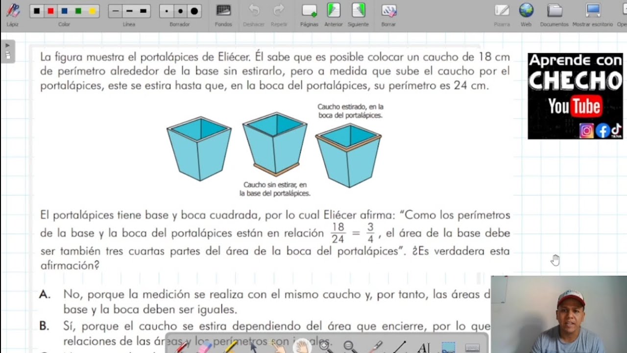 Pregunta tipo ICFES                                        Relación de perímetros y áreas