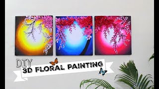 3d painting floral wall shilpkar decor simple