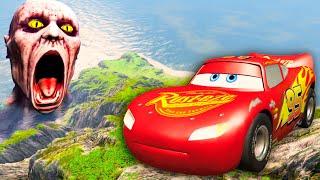 Lightning McQueen Escape From The Shy Guy (SCP-096) #3 | Car Ride Chase | BeamNG Drive screenshot 4