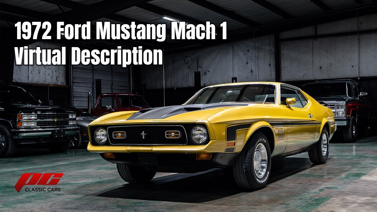 *SOLD* 1972 Ford Mustang Mach 1 Virtual Description-Numbers Match 351-72K Miles
