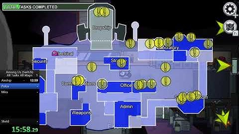 Among Us All Maps All Tasks Speedrun (Switch) - 33:51,640 [WR]