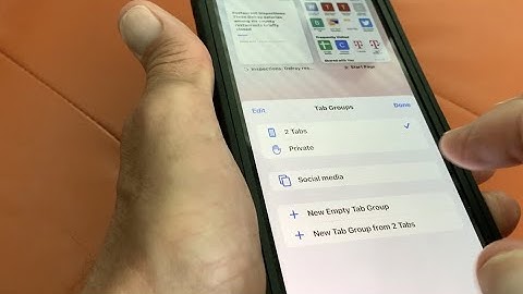 How to make tab groups in Safari iOS15 on iPhone