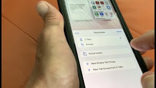 How to make tab groups in Safari iOS15 on iPhone