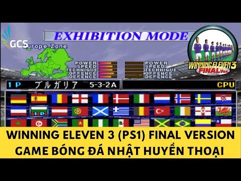 Video [Download] WINNING ELEVEN 3 (PS1) - BÓNG ĐÁ NHẬT HUYỀN... - youtube